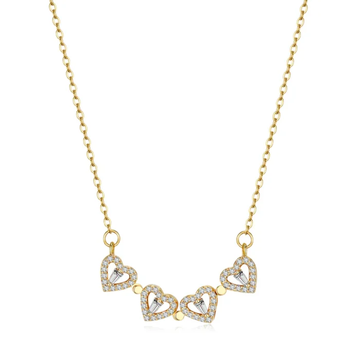 Clover Hearts Necklace - Image 2