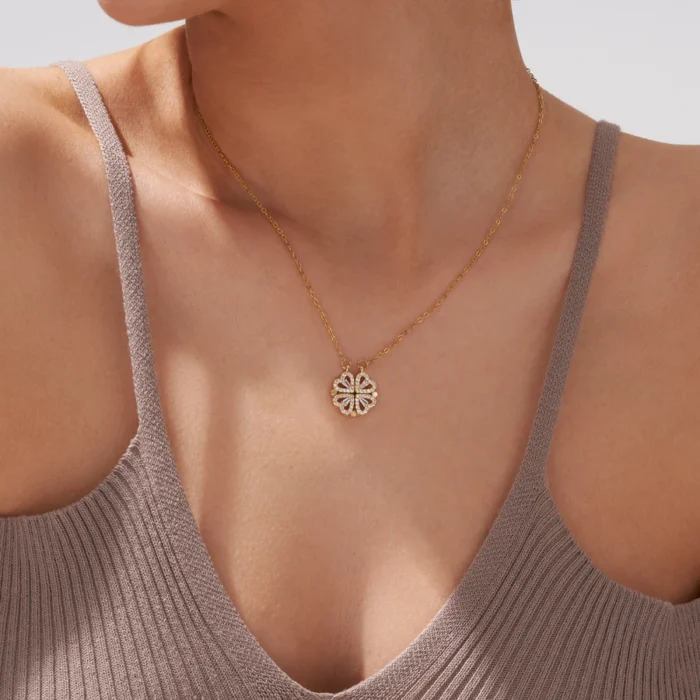 Clover Hearts Necklace - Image 3