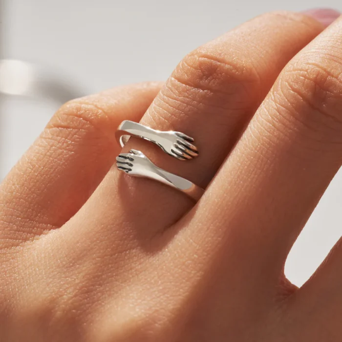 Silver Hug Ring - Image 2