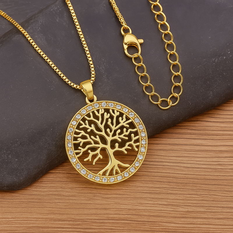 Gold Roots of Life Necklace